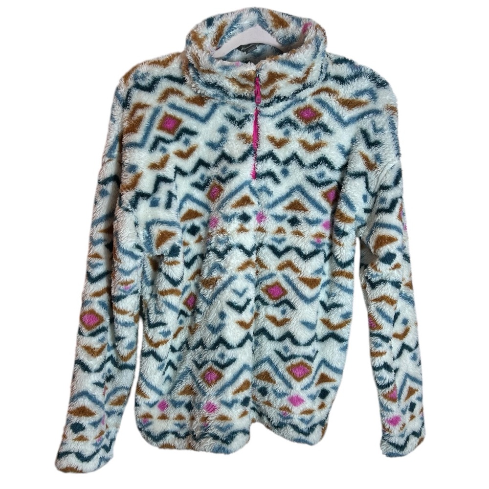 Eddie Bauer Ultra Soft Fleece Quarter Zip Long Sleeve Pullover Sweater, Large - Picture 3 of 10